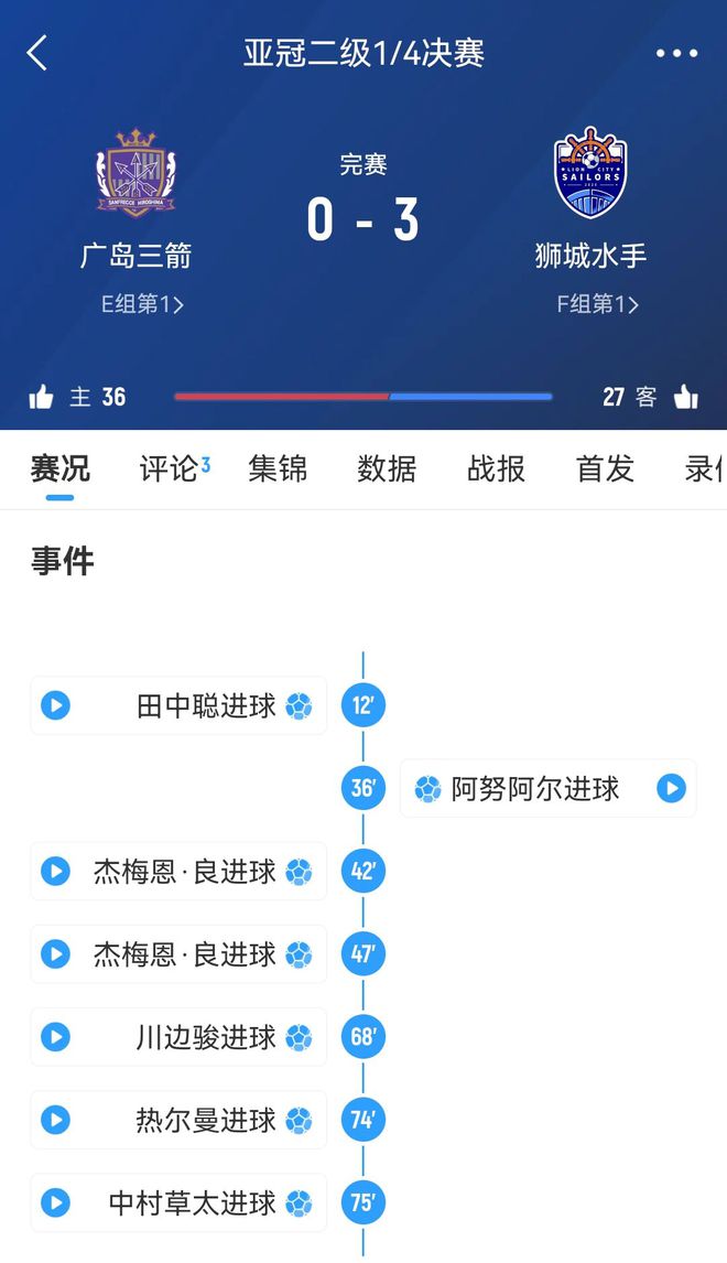 廣島三箭社長致歉：失誤致淘汰，將正視問題并處罰。 